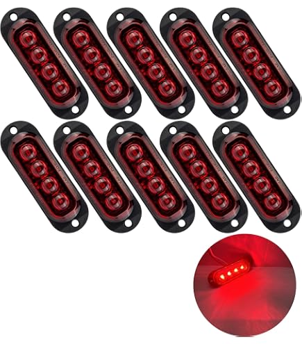 BUL BARS Lot de 2 feux de stationnement multifonctions feux de position indicateur de direction 12 V 24 V avec plaque de contrôle E Feu stop supplémentaire, feu