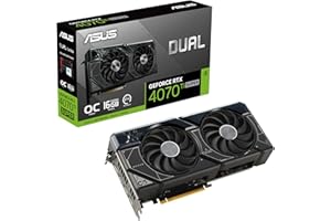 ‎ASUS ASUS Dual GeForce RTX 4070 Ti SUPER OC Edition 16GB GDDR6X Gaming Grafikkarte (Nvidia RTX4070 DLSS 3, PCIe 4.0, 1x HDMI 2.1a, 3X DisplayPort 1.4a, DUAL-RTX4070TIS-O16G)