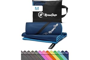 NirvanaShape Microfibra - Asciugamano da Viaggio, per Spiaggia e Fitness, M 120 x 60 cm