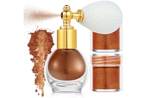 CHSEEO Spray Purpurina Cuerpo, Spray en Polvo con Brillo para Cabello Cara Cosmética Corporal, Secado Rápido Impermeable Spray de Purpurina Corporal, Para Navidad Festival, Club, Fiesta