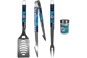 Siskiyou Sports NFL unisex 3 pc Tailgater BBQ Set and Season Shaker
