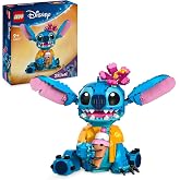 LEGO | Disney Stitch Toy - Play & Display Figure with an Ice-Cream Cone & Decorative Flower - Gift for 9+ Year Old Girls, Boy