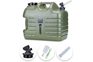 UPWOIGH Water Container, 25L Big Water Jug, Truly No Leakage Water Storage, Military Green Water Tank,BPA Free Portable Water Containers for Camping