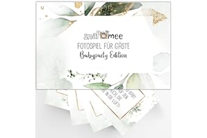 Fotospiel Babyparty by snaPmee - 30 Fotoaufgaben zur Babyshower - Gender Reveal Party Spiel - Junge Mädchen - Geschenk-Idee & Mitbringsel