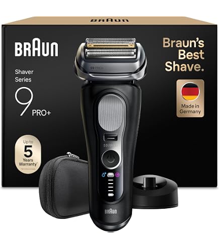 BRAUN 9557S + ProComfort Aufsatz Herrenrasierer Series 9 Silberfarben Syncrosonic Technologie 3006994