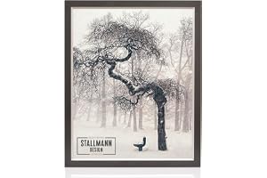 Stallmann Design My Frames bildram, 33 x 98 cm, svart ram för DIN A4 och 60 andra format, fotoram med utbytbar ram av träfibe