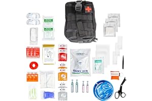 GÉNÉRIQUE Trousse de Secours Tactique L – Kit de Premiers Soins Militaire Assemblé en France – Boîte d’Urgence - Sac Tactique MOLLE - Trousse de Premiers Soins