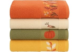 LA MALLORQUINA Pack 4 paños de Cocina 100% Algodón - Bordados