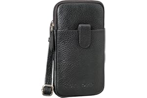 STILORD 'Amara' Sac Bandoulière Poitrine Cuir Vintage Sacoche Téléphone Porté a l'Épaule Petit Sac Croisé Crossbody Bag Pochette Pour Smartphone Cuir Véritable