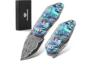 DRACHENADER Navaja Damasco de abulón Pequeña