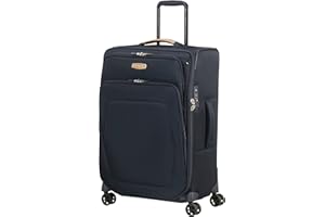 Samsonite Spark Sng Eco - Spinner M, Valigia Espandibile, 67 cm, 82/92 L, Blu (Eco Blue)