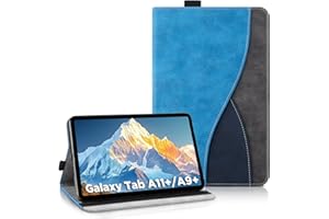 AsWant Custodia per Samsung Galaxy Tab A11+ Plus/Galaxy Tab A9 Plus 11 Pollici (2025/2023) - Pelle Ultra Sottile PU Case con Funzione Stand Tablet Protettiva Cover Galaxy Tab A11+ Plus (Blu)