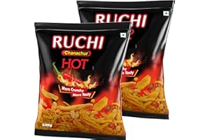 Ruchi Chanachur Economy packs - 2 Spicy Hot flavoured Packs 500g X2