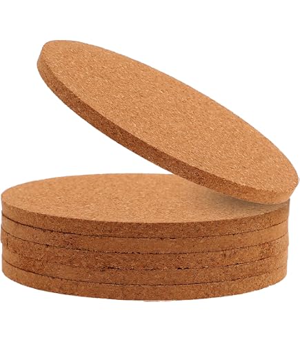 100 Stück Korkuntersetzer – Rund, Selbstklebend, 10 Cm, Ideal Für Möbel, Töpfe & Bastelprojekte