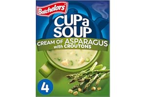 Batchelors Cup a Soup Cream of Asparagus with Croutons Instant Soup, 4 Sachets Per 117 g (Pack of 1)