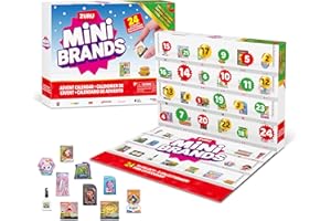 Mini Brands Adventskalender 2024 från ZURU Mini Brands begränsad upplaga, adventskalender med 4 exklusiva minibilar, mystery