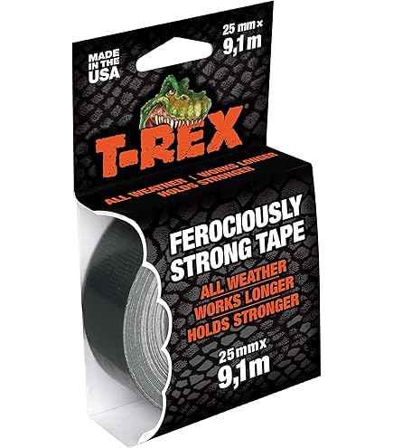 T-Rex Waterdicht & reparatietape, extra sterk, waterdicht plakband, 48 mm x 9,1 m, weerbestendige afdichtingstape, zelfklevend, voor zwembad, waterbuizen en huishouden, plakt onderwater, transparant