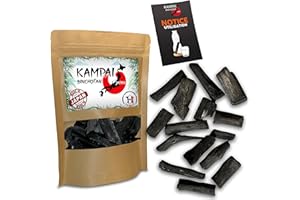 KAMPAI Binchotan Charbon Actif Eau - 200GR - QUALITE PREMIUM | FORMAT ECONOMIQUE - Charbon Actif Bio de Wakayama Japon - Bois Vegetal Purifier Eau du Robinet Filtres Purificateur Morceaux Bichotan