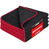Springer ZX1300 4 x Microfibre Car Cloth 40 x 40 cm, 380 gsm | Anti-scratch &amp; Soft | Super Absorbent &amp; Lint Free | Car Care C