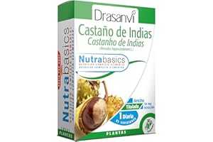 DRASANVI NUTRABASICS CASTAÑO DE INDIAS - Ayuda a reducir la sensación de PIERNAS CANSADAS - VEGANO - SIN GLUTEN - 30 cápsulas vegetales
