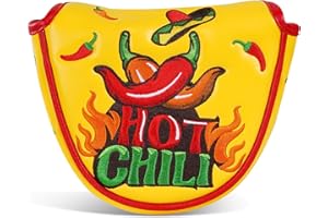 LZFAN Funda para putter de golf de medio mazo mini/medio, protector de cabeza de palo de golf, cierre magnético para Scotty Cameron Taylormade Odyssey Club Headcover