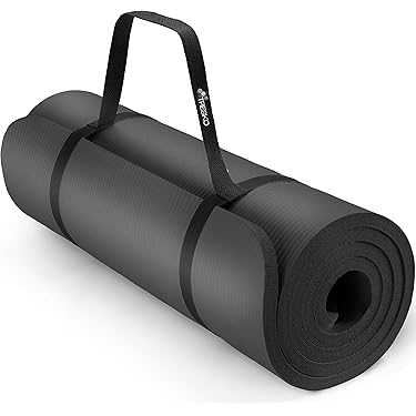 HemingWeigh Yogama, 25 mm, extra dik, antislip, zwart (177 x 58 cm