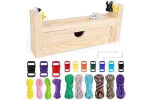 LDERFIV Paracord Jig Armband Maker Paracord Armband Set Armband Knüpfen Hundehalsband Selber Machen Wristband Herstellen Kit mit Fallschirm Schnur Verschlüsse