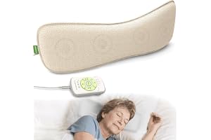 Avantree Slumber 2 - Bluetooth kuddhögtalare för sömn med 4 platta högtalare, fjärrkontroll och sleep timer, inbyggt vitt bru
