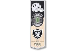 YouTheFan NFL Las Vegas Raiders 3D Stadium Banner-Allegiant Stadium