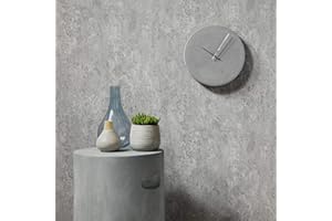 Bai You Mei Grau Tapete Selbstklebend Betonoptik Klebefolie Hellgrau Klebetapete Selbstklebende Beton Wandpapier Graue Betontapete 3d Effekt Vinyl Tapeten Folie für Möbel Wandfolie Küche Wohnzimmer