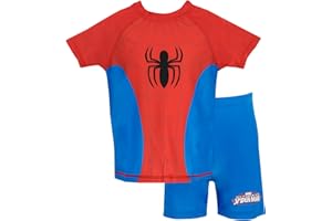 MARVEL Spiderman Maillot de Bain 2 pièces pour garçon Spider-Man 98, Multicolore, 2-3 Ans