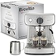 Breville Barista Mini Semi-Automatic Espresso Maker with Milk Frothing Steam Nozzle & 15 Bar Italian Pump [VCF125X]