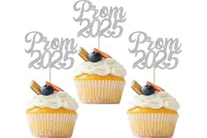 Xsstarmi 24 Pack Prom 2025 Cupcake Toppers Glitter Diploma Done Graduation Cupcake Picks Class of 2025 Cake Decorations for 2025 College Graduation Prom Party Supplies Silver