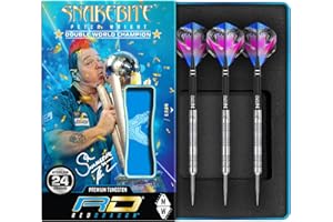 ‎RED DRAGON RED DRAGON Peter Wright Snakebite Euro 11: 20g oder 24g Tungsten Darts mit Flights und Schäfte