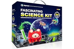 Japace 65+ Science Kits for Kids, DIY Building Kits & Science Experiment, Chemistry Set Toys for Boys Girls, Fun STEM Christmas Birthday Gift Ideas