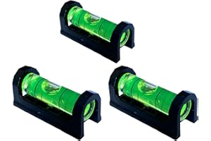 Taskar Paquete de 3 mini nivel magnético de burbuja de 37 mm para soportes de TV, etc.