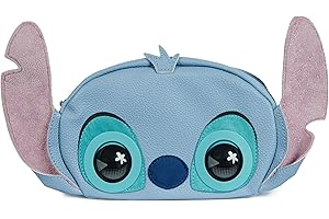 PURSE PETS - BOLSO NIÑA STITCH DISNEY - Bolso niña de Mascota Disney Interactiva con más de 30 Sonidos y Reacciones - 6067400 - Juguetes niña 4 años - Stitich Regalos - + Regalo niña 4 años +