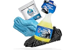 Dr. Wack S100 Kit de nettoyage et de séchage pour moto 750 ml Produit d'entretien moto Fabriqué en Allemagne + chiffon sec Nuke Guys Gamma Dryer sans traces + gant de toilette detailmate