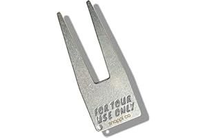 Snappi Co® Premium Golf Divot & Pitch Repair Tool | For Tour Use Only | Stainless Steel, Lightweight, Durable & Easy-to-Use | Stylish Design For Use On The Green