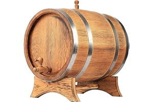 MB Manufaktura Barel Barril de Madera Barril de Roble Oscuro Barril de Whisky Barril de Vino Barril de Licor pequeño Barril de Roble Barril de Roble grande Barril de Roble carbonizado 20 litros