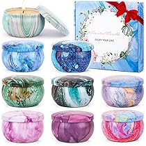 Set Di 12 Candele Profumate In Cera Di Soia Naturale, Per