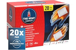 THE HEAT COMPANY Handvärmare – 10, 20 eller 40 par – extra varm – handvärmedynor – 12 timmars varma händer – omedelbar värme