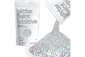 Silver Holographic Glitter Paint Additive Fine 100g for Adding Sparkle to Paints & Varnish | Paint Walls Sparkly Add to Emulsion, Acrylic or Lacquer Indoor | Hemway