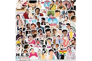 YANGSIW Lot de 100 autocollants Harry Styles - Mignon - En vinyle - Imperméable - Pour skateboard, ordinateur portable, valise, moto, voiture, vélo, ordinateur - Cadeau pour adolescents, adultes