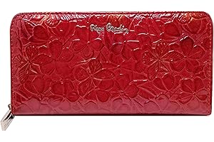 Cartera de Mujer PIERRE CARDIN, Hermoso, Grande, Espacioso, Cuero sintético, Regalo, Billetera con Monedero, Porta Billetes, Billetera niña, Cuero