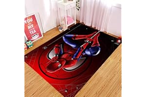 BILIVAN Teppich, rutschfest, Marvel Avengers, USA, Captain Spiderman, Iron Man, Matten für Wohnzimmer, Schlafzimmer, Badezimmer (80 x 120 cm)