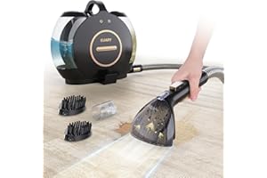 EUARY 600 W/18 Kpa Detergente per tappeti, divani, scale, tappeti, tappezzeria e auto, aspirapolvere per animali domestici, aspirapolvere bagnato, detergente per divano, aspirapolvere per tappeti