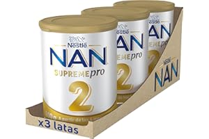 Nestlé NAN SUPREMEPRO 2 Leche de continuación en polvo, 3 botes 800gr