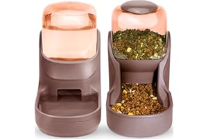 XINGCHENG-SPORT Automatischer Futterautomat Kleine & Mittlere Haustiere Automatischer Futter- und Tränkesatz 3.8L, Reisefutterautomat und Wasserspender für Hunde Katzen Haustiere Tiere