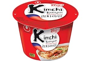 NONGSHIM Nong Shim Fideos Instantáneos en Vaso, Sabor Kimchi - 16 Unidades